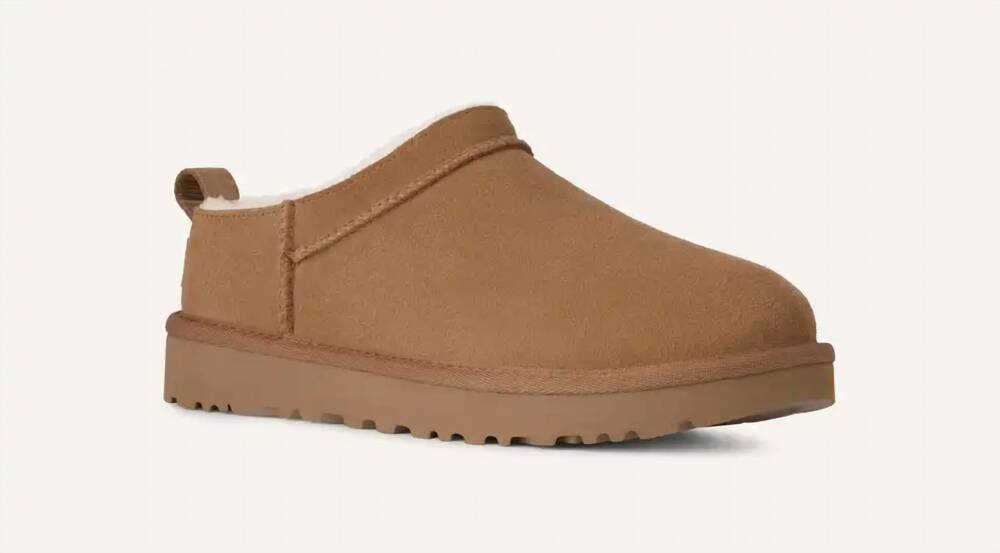 NEW UGG women's classic micro shoe in chestnut